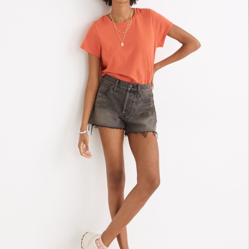 Madewell Relaxed Denim Shorts in Bienville Wash